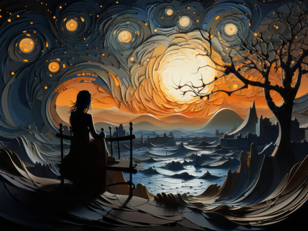 Sternennacht im Surrealen